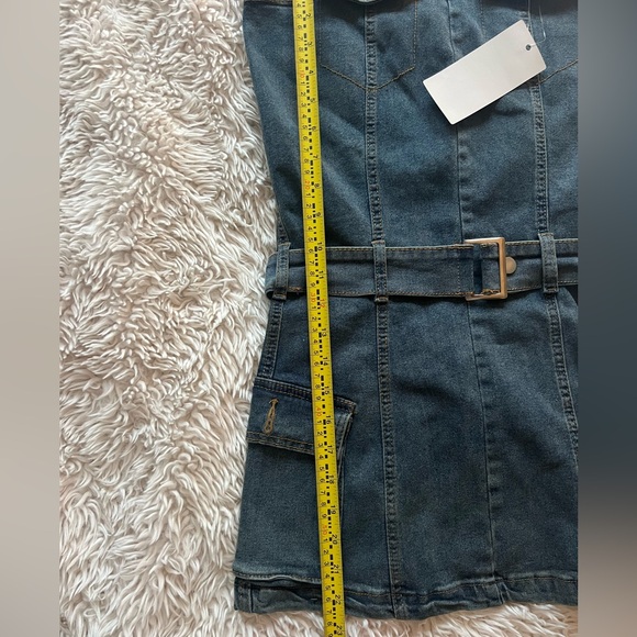 Denim strapless dress - Picture 6 of 6